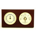 Tide Clock w/ Weather Station - Mahogany